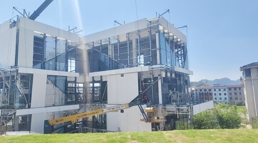 浙江義烏大李祖UHPC幕墻板工程案例